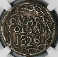 1826 NGC VF 20 Colima 1/4 Real Quart Rare Mexico Local Copper Coin POP 1/0 (25051901C)