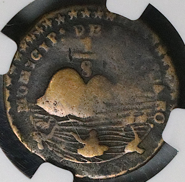 1830s NGC G 6 Pazcuaro 1/8 Real Mexico Michoacan Local Rare Unpublished Coin (24042101C)