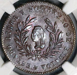1863 NGC MS 62 Sinaloa Culiacan Mexico 1/4 Real Coin POP 1/1 (25050603C)