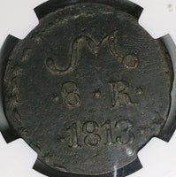 1813 NGC XF SUD TC Oaxaca 8 Reales Tierra Caliente Morelos Rare Coin (25101704C)