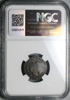 1858 NGC Fine Zamora 1/8 Real Mexico Za Counterstamp Octavo Local Coin POP 1/0 (24041101C)