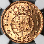 1962 NGC MS 66 RED Mozambique 1 Escudo Portugal Africa Colony Coin (24022402C)