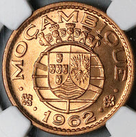 1962 NGC MS 66 RED Mozambique 1 Escudo Portugal Africa Colony Coin POP 4/1 (24022402C)
