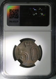 (ND) NGC AU 53 Amecameca 50 Centavos Mexico Revolution Zapata Coin (24062802C)