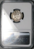 1661 NGC UNC Orange 1/12 Ecu William III France State Silver Coin (26071801C)