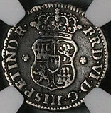 1756 NGC VF 35 Peru 1/2 Real Ferdinand VII Spain Colony Pirate Coin (23072202C)