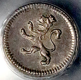 1820-L PCGS AU 58 Peru 1/4 Real Ferdinand VII Lion Castle Spain Colonial Silver Coin (26082702C)