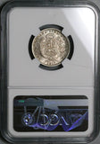 1917 NGC MS 64 Peru 1/5 Sol Seated Liberty Rare Date 20k Silver Coin (23053103C)