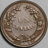 1920-R Peru Un 1 Centavo XF Radiant Sun Coin (24101202R)