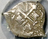 1697 PCGS VF 30 Bolivia Cob 1 Real Potosi Spain Charles II Colonial Coin POP 1/0 (26091901C)