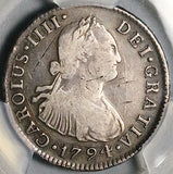 1794 PCGS VF Peru 2 Reales Charles IIII Lima Spain Colonial Silver Coin (25032201C)