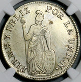 1836-B NGC AU Peru Cuzco 4 Reales Standing Liberty Scarce Silver Coin (26042803C)