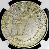 1838 Areq NGC XF South Peru 4 Reales Scarce Arequipa Mint Sun Face Silver Coin (26042804C)