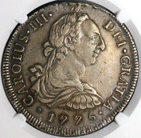 1775 NGC XF 40 Peru 8 Reales Charles III Lima Pillars Silver Dollar Coin (25051302D)