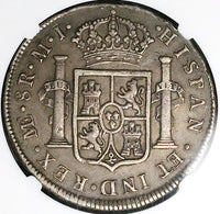 1775 NGC XF 40 Peru 8 Reales Charles III Lima Pillars Silver Dollar Coin (25051302D)