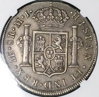 1775 NGC XF 40 Peru 8 Reales Charles III Lima Pillars Silver Dollar Coin (25051302D)