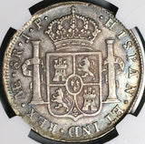 1805 NGC VF 35 Peru 8 Reales Charles IV Lima Pillars Dollar Silver Coin (24062001C)