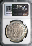 1805 NGC VF 35 Peru 8 Reales Charles IV Lima Pillars Dollar Silver Coin (24062001C)