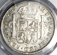 1809 PCGS AU 53 Peru 8 Reales Imaginary Large Bust Ferdinand VII Silver Coin (24070101C)