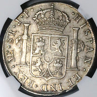 1811 NGC AU 53 Peru 8 Reales Lima Imagined Bust Ferdinand VII Silver Coin (23062702D)