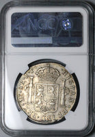 1811 NGC AU 53 Peru 8 Reales Lima Imagined Bust Ferdinand VII Silver Coin (23062702D)