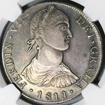 1811 NGC XF 40 Peru 8 Reales Imaginary Large Bust Ferdinand VII Coin (25032503C)