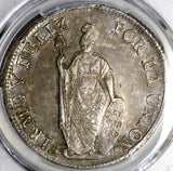 1828 PCGS AU 58 Peru 8 Reales Standing Liberty Lima Silver Coin POP 2/0 (26100901C)