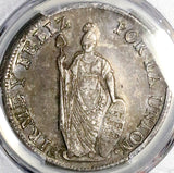 1828 PCGS AU 58 Peru 8 Reales Standing Liberty Lima Silver Coin POP 2/0 (26100901C)