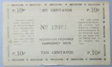 1942 Philippines 10 Centavos Mountain Province Emergency WWII Note (23052702R)