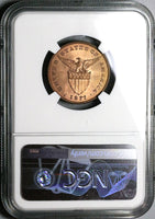 1911-S NGC MS 65 Philippines 1 Centavo RB USA Administration Coin (23091502C)