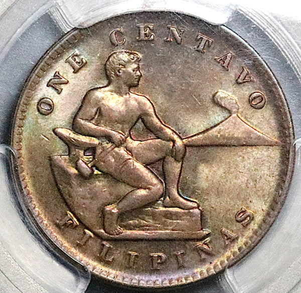 1921 PCGS MS 64 Philippines 1 Centavo Manila Mint State Coin (25061501C)