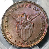 1921 PCGS MS 64 Philippines 1 Centavo Manila Mint State Coin (25061501C)