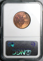 1922 NGC MS 63 RB Philippines 1 Centavo Manila Mint Vintage Holder Coin (25042602C)
