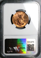 1944-S NGC MS 64 RED Philippines 1 Centavo Mint State USA Coin (24031701C)