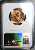 1944-S NGC MS 64 RED Philippines 1 Centavo Mint State USA Coin (24031701C)