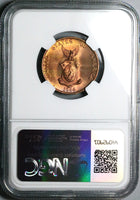 1944-S NGC MS 65 RB Philippines 1 Centavo Mint State USA Coin (24072301C)