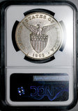 1903-S NGC AU 58 Philippines Peso Silver USA San Francisco Mint Coin (26072302C)