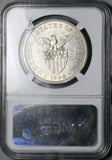 1909-S NGC AU 55 Philippines Peso USA Silver Coin (26051606C)