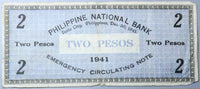 1941 Philippines 2 Pesos Iloilo City Emergency WWII Note (23052901R)