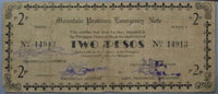 1940s Philippines 2 Pesos Mountain Province Emergency WWII Note (23052703R)