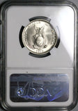 1945-S NGC MS 65 Philippines Silver 50 Centavos GEM WWII USA Coin (24053103C)