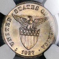 1927 NGC MS 64 Philippines 5 Centavos Manila Mint USA Coin (23082302C)