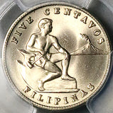 1944-S PCGS MS 65 Philippines 5 Centavos Gem Mint State USA Coin (26010903C)