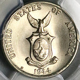 1944-S PCGS MS 65 Philippines 5 Centavos Gem Mint State USA Coin (26010903C)