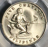 1944-S PCGS MS 65 Philippines 5 Centavos Gem Mint State USA Coin (26090501C)