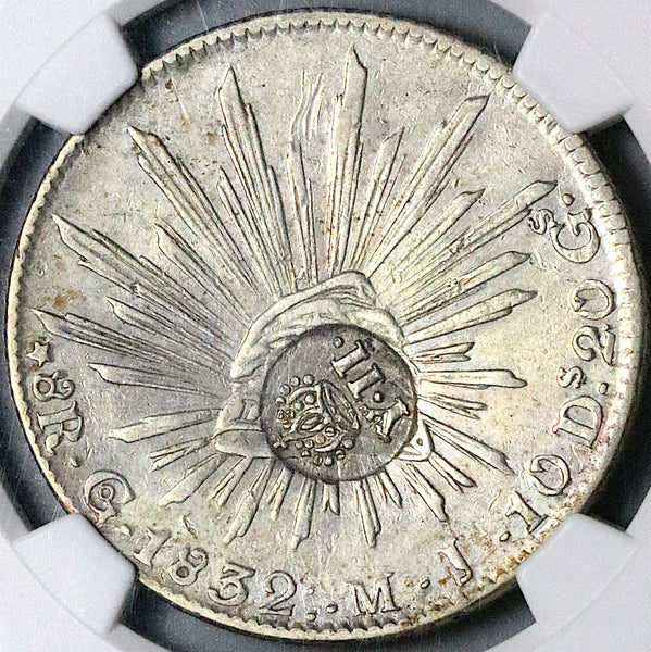 1837 NGC XF Philippines 8 Reales Counterstamp Mexico 1832-Go Silver Co ...
