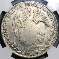 1837 NGC XF Philippines 8 Reales Counterstamp Mexico 1832-Go Silver Coin (21051801D)