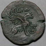 150 Antoninus Pius Egypt Alexandria Drachm Ch VF Griffin Year 14 R4 (26062901R)
