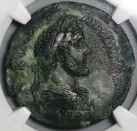 143 NGC XF Antoninus Pius Egypt Alexandria Drachm Serapis Quadriga Year 7 (24081501C)