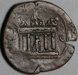 151 Antoninus Pius Egypt Alexandria Drachm VF Agathodaemon Altar Temple (26062902R)